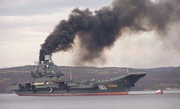 No more smoke on the water from Russia&#39;s aircraft carrier | The Independent  Barents Observer