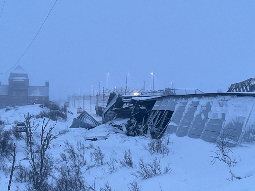 Europe’s northernmost cross-border railway still closed two months after ore train derailed
